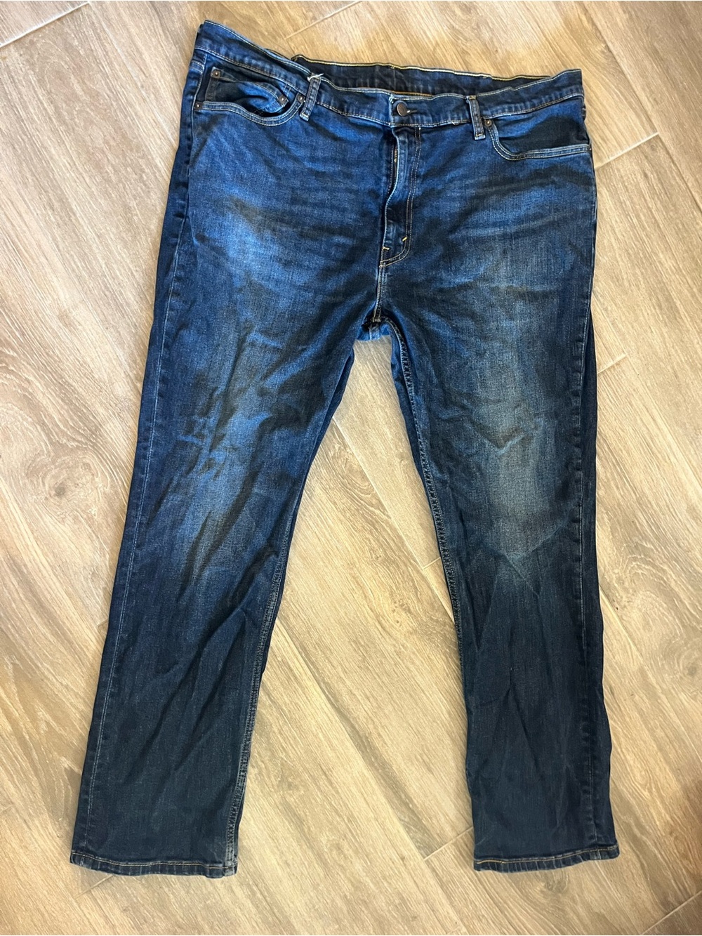 Levi's Men's Straight Jeans in Dark Blue Wash